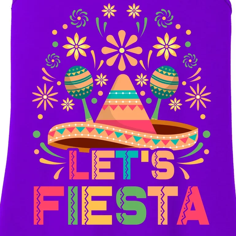 Cinco De Mayo Let's Fiesta Ladies Essential Tank