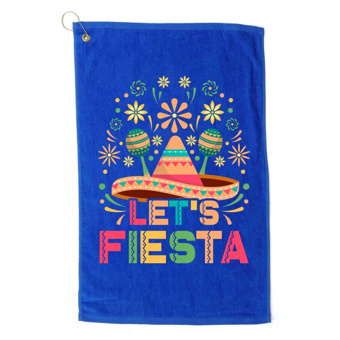 Cinco De Mayo Let's Fiesta Platinum Collection Golf Towel