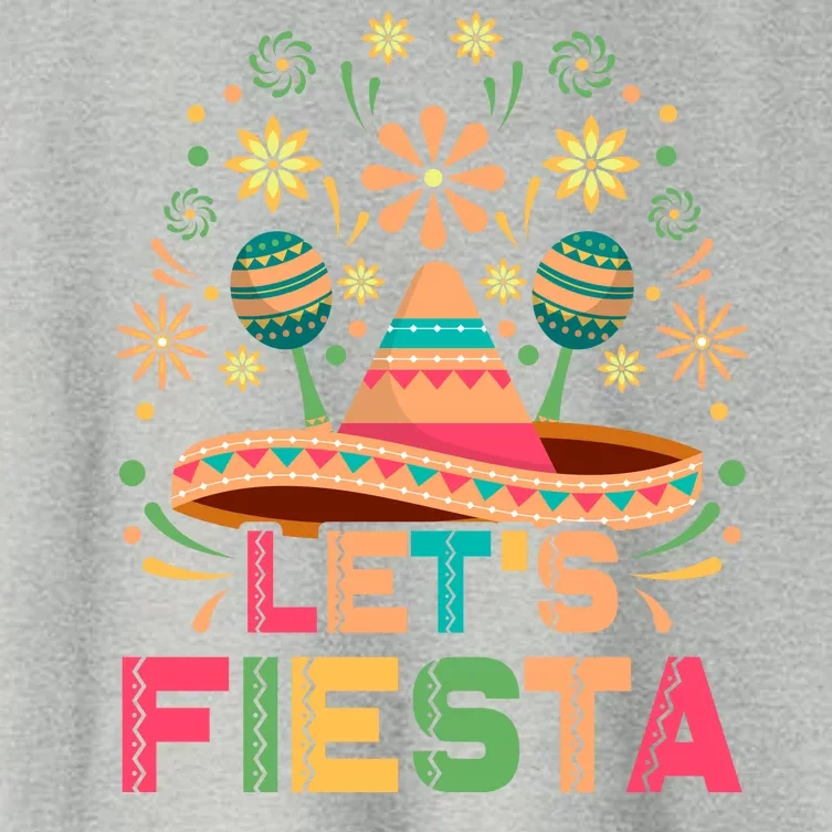 Cinco De Mayo Let's Fiesta Women's Crop Top Tee