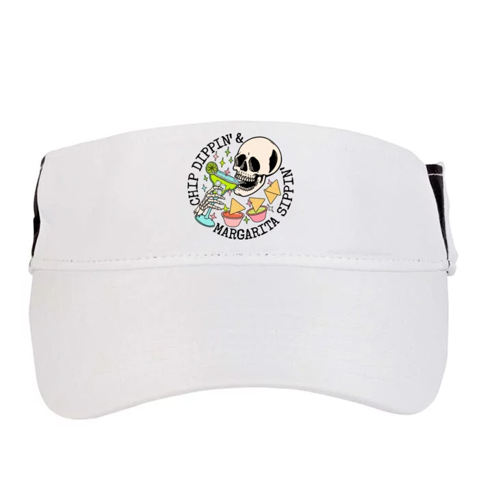 Chippin Dippin Margarita Sippin Skull Adult Drive Performance Visor