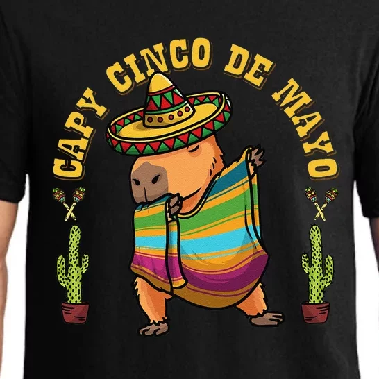 Cinco De Mayo Capybaras Mexican Capybara Pajama Set