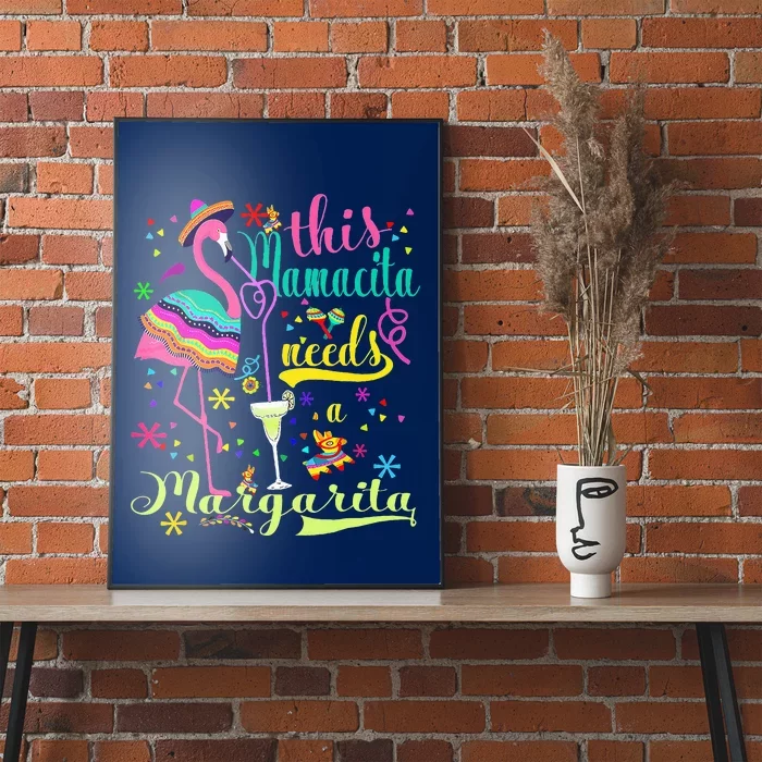 Cinco De Mayo Pink Flamingo Poster