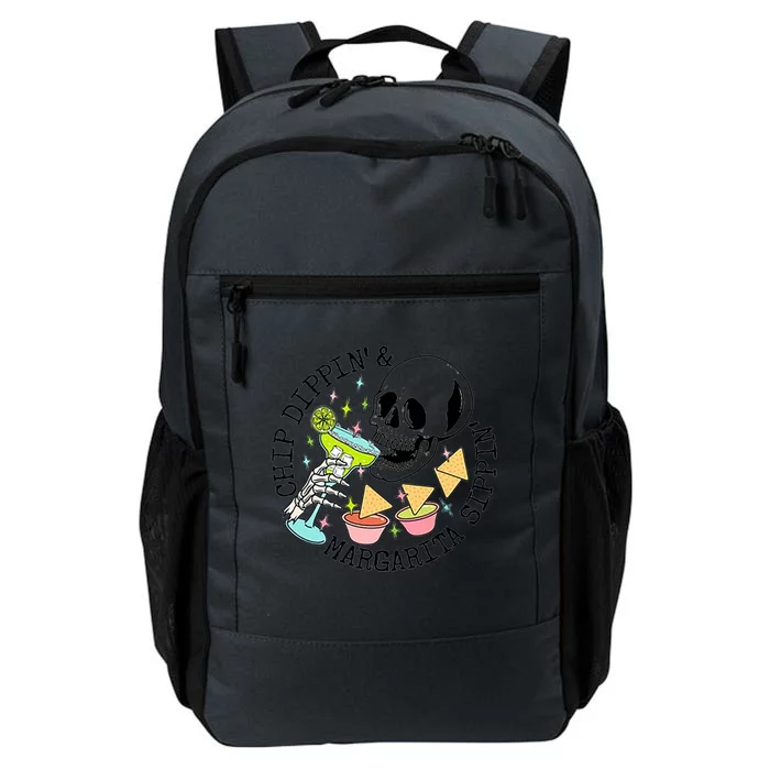 Chippin Dippin Margarita Sippin Skull Daily Commute Backpack