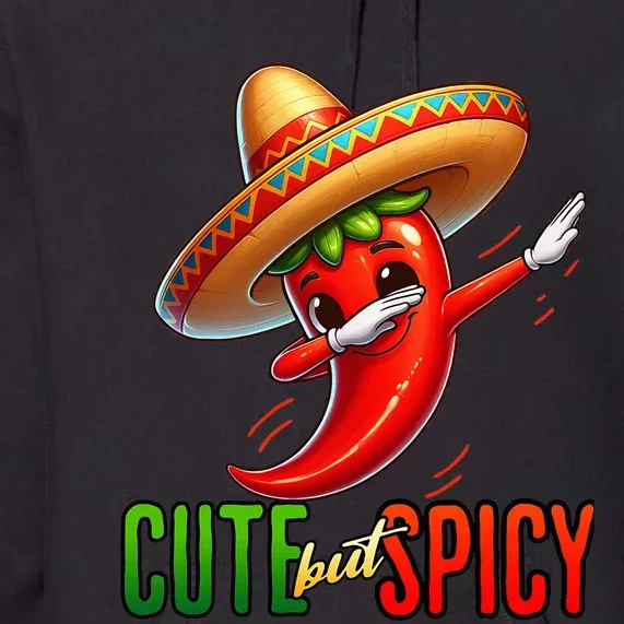 Cinco De Mayo Mexican Cute But Spicy Chili Premium Hoodie