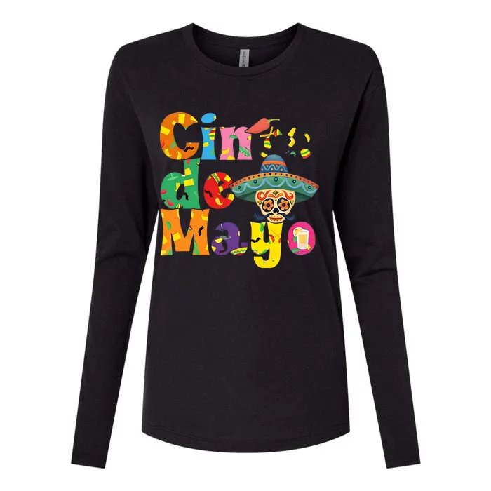 Cinco De Mayo Mexican Day Celebration Womens Cotton Relaxed Long Sleeve T-Shirt