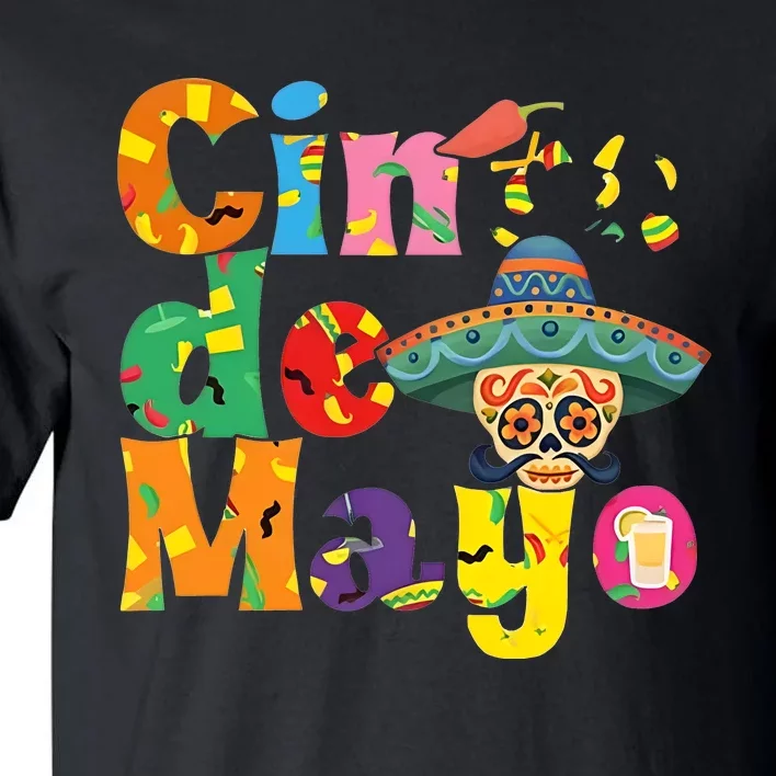 Cinco De Mayo Mexican Day Celebration Tall T-Shirt