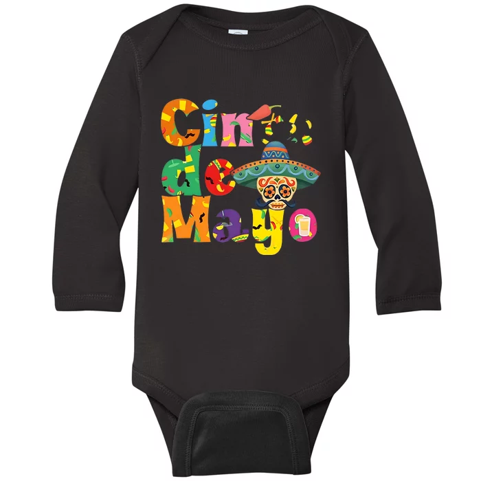 Cinco De Mayo Mexican Day Celebration Baby Long Sleeve Bodysuit