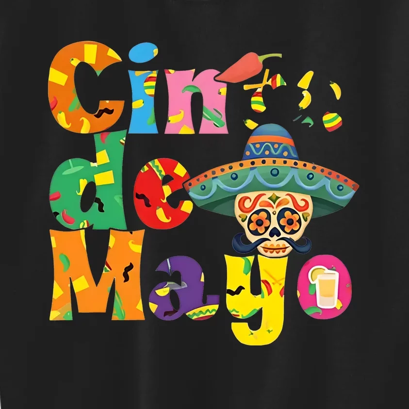 Cinco De Mayo Mexican Day Celebration Kids Sweatshirt