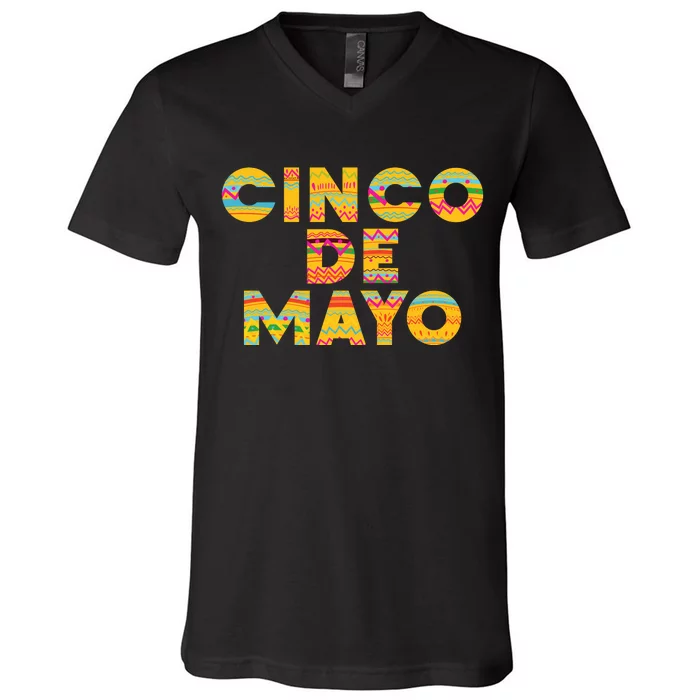 Cinco De Mayo Fiesta Holiday V-Neck T-Shirt