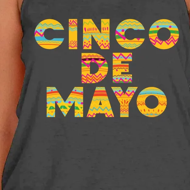 Cinco De Mayo Fiesta Holiday Women's Knotted Racerback Tank