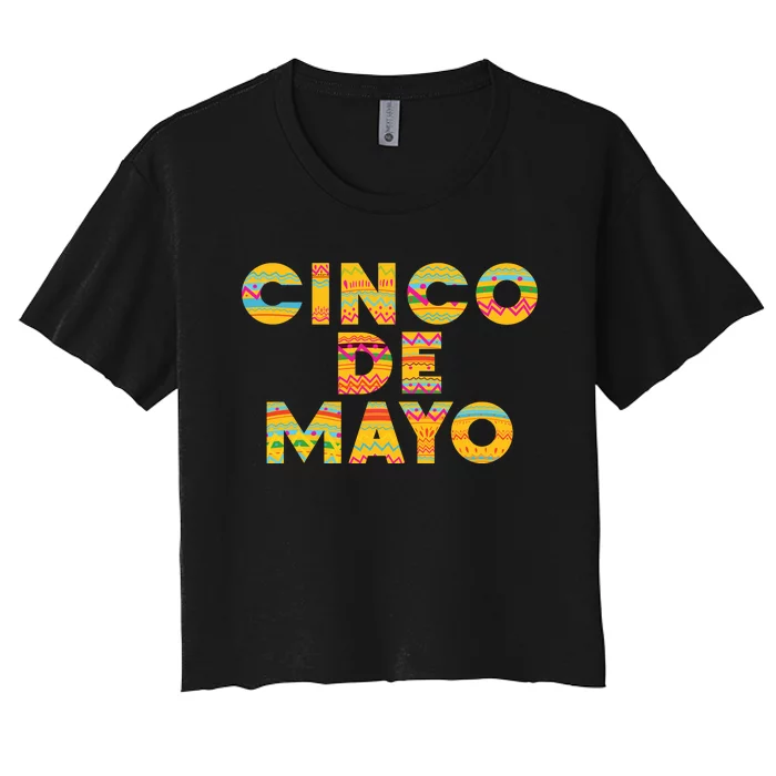 Cinco De Mayo Fiesta Holiday Women's Crop Top Tee