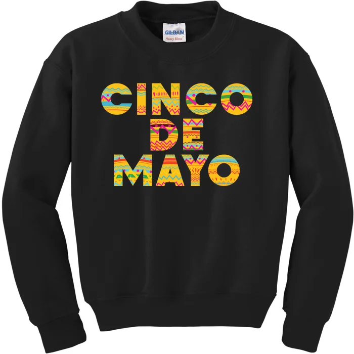 Cinco De Mayo Fiesta Holiday Kids Sweatshirt