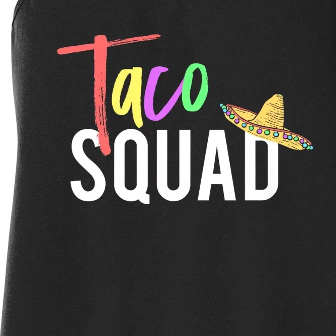 Cinco De Mayo Taco Squad Design To Celebrate A Fiesta Women's Racerback Tank