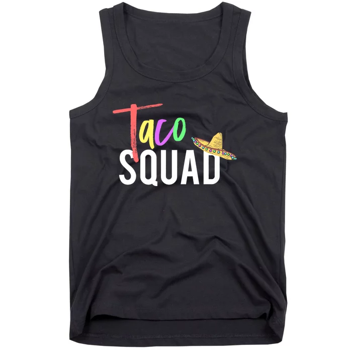 Cinco De Mayo Taco Squad Design To Celebrate A Fiesta Tank Top