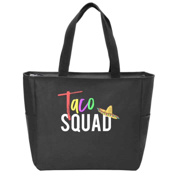 Cinco De Mayo Taco Squad Design To Celebrate A Fiesta Zip Tote Bag