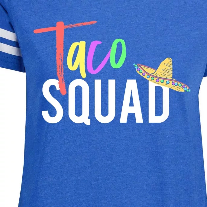 Cinco De Mayo Taco Squad Design To Celebrate A Fiesta Enza Ladies Jersey Football T-Shirt