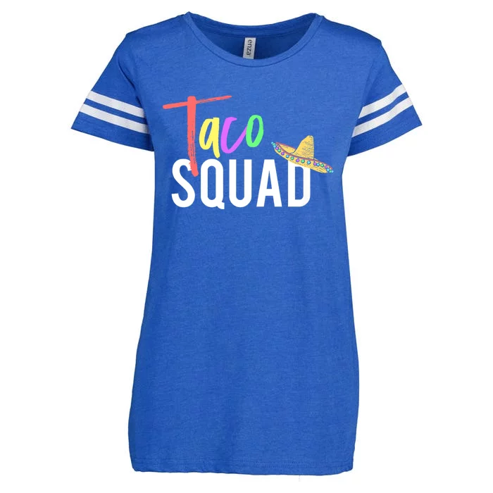 Cinco De Mayo Taco Squad Design To Celebrate A Fiesta Enza Ladies Jersey Football T-Shirt