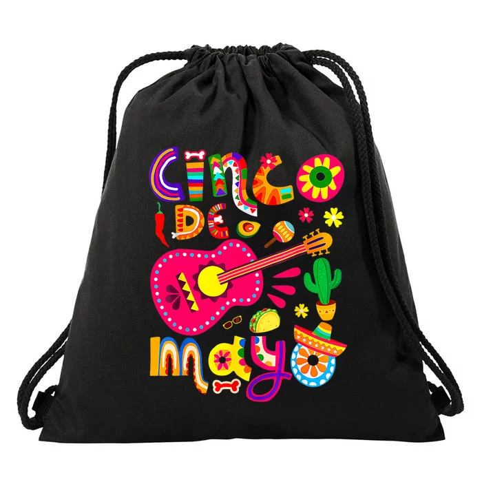 Cinco De Mayo Mexican Fiesta 5 De Mayo Drawstring Bag