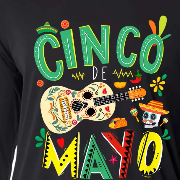 Cinco De Mayo Lets Fiesta Squad 5 De Mayo Mexican Fiesta Cooling Performance Long Sleeve Crew