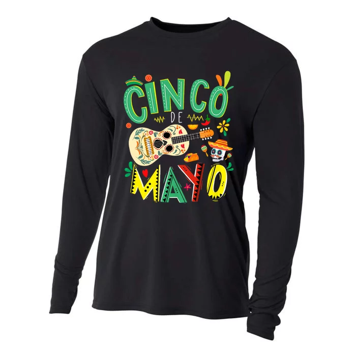 Cinco De Mayo Lets Fiesta Squad 5 De Mayo Mexican Fiesta Cooling Performance Long Sleeve Crew