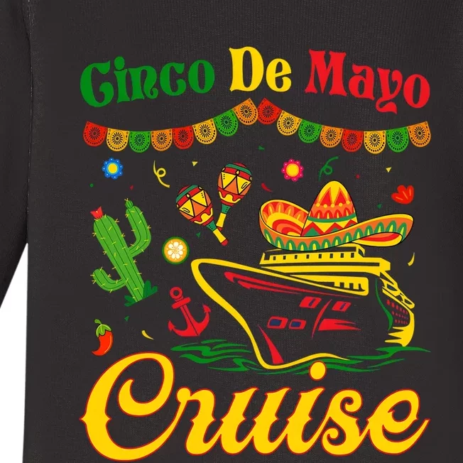 Cinco De Mayo Cruise Squad Fiesta Squad Matching Team Cruising Baby Long Sleeve Bodysuit