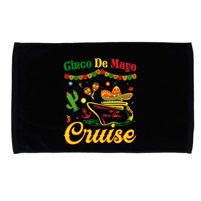 Cinco De Mayo Cruise Squad Fiesta Squad Matching Team Cruising Microfiber Hand Towel