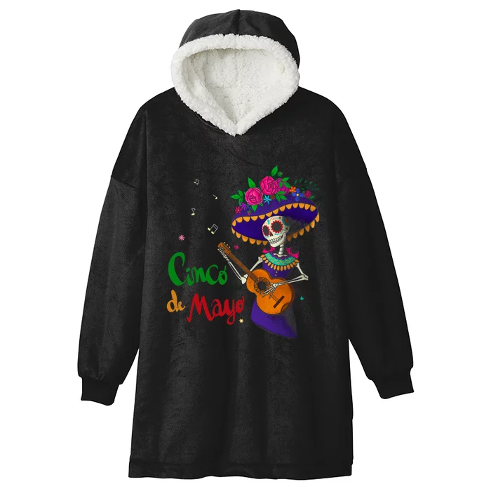 Cinco De Mayo Mexican Lets Fiesta 5 De Mayo Trendy Design Hooded Wearable Blanket