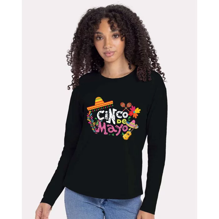 Cinco De Mayo Mexican Fiesta 5 De Mayo Womens Cotton Relaxed Long Sleeve T-Shirt