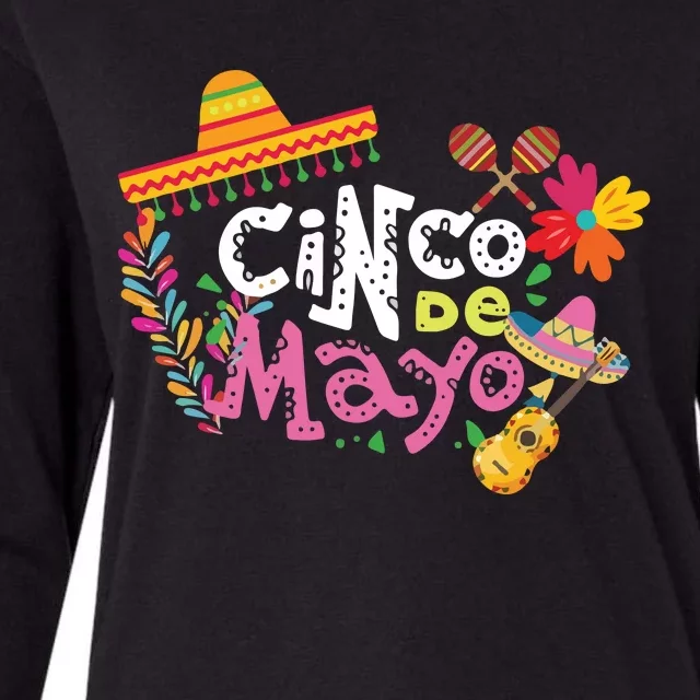 Cinco De Mayo Mexican Fiesta 5 De Mayo Womens Cotton Relaxed Long Sleeve T-Shirt