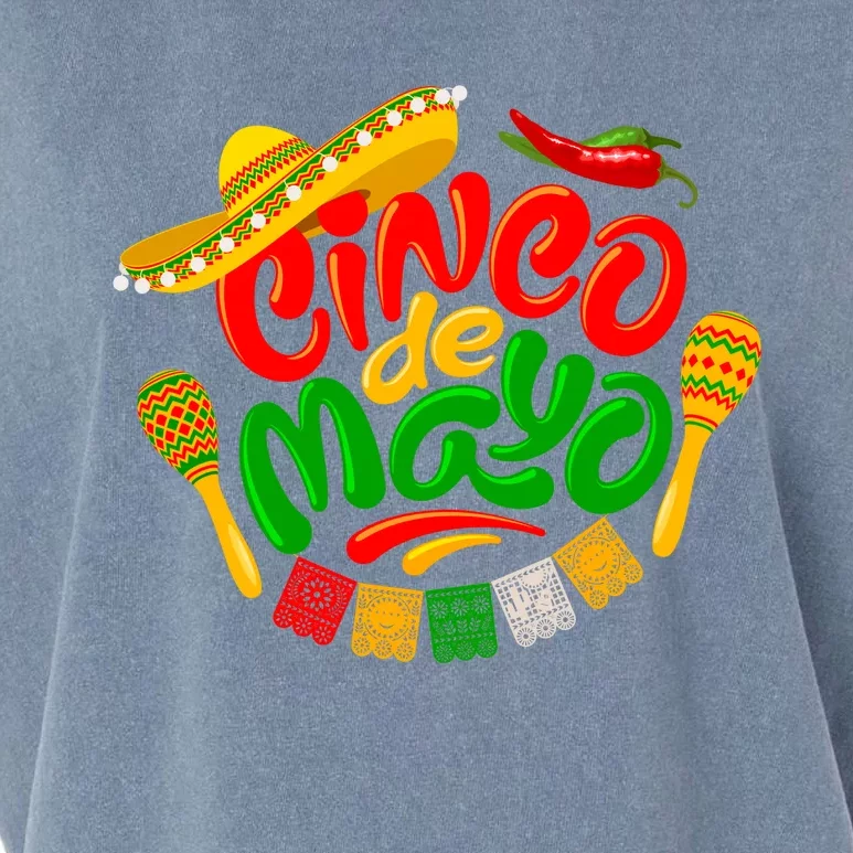 Cinco De Mayo Celebration Fiesta Garment-Dyed Women's Muscle Tee