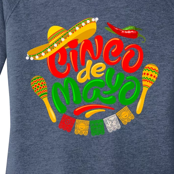 Cinco De Mayo Celebration Fiesta Women's Perfect Tri Tunic Long Sleeve Shirt