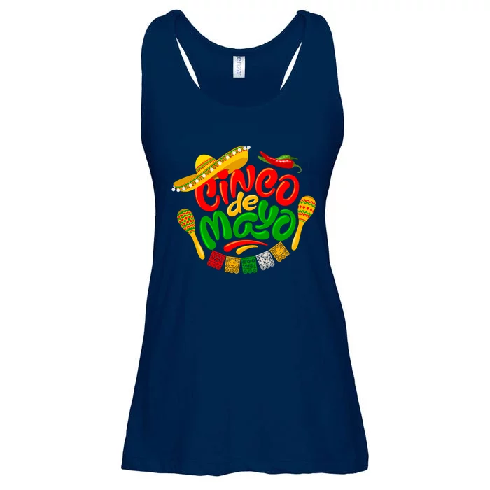 Cinco De Mayo Celebration Fiesta Ladies Essential Flowy Tank