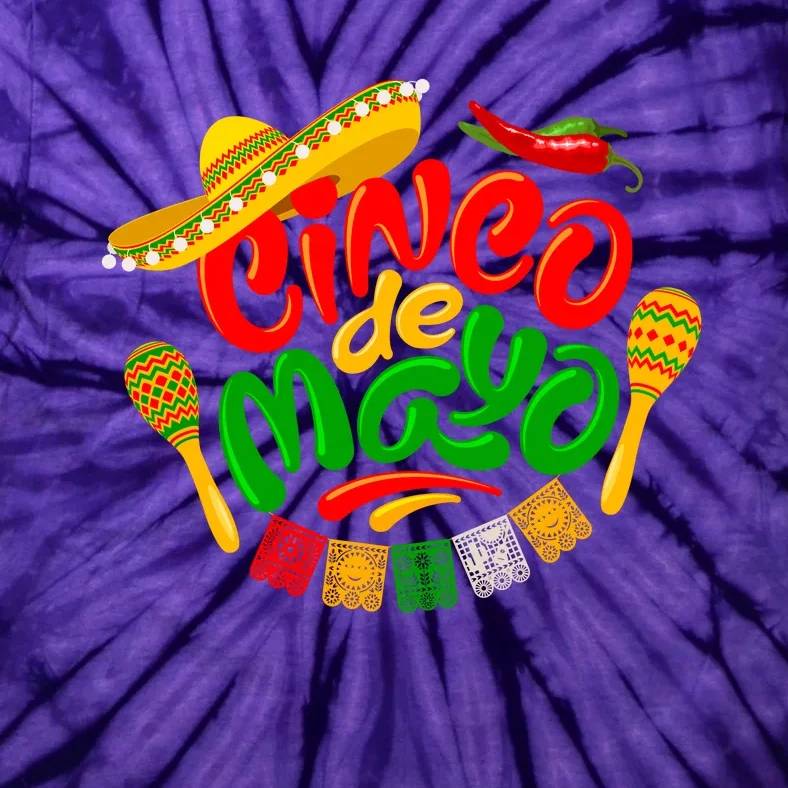 Cinco De Mayo Celebration Fiesta Tie-Dye T-Shirt