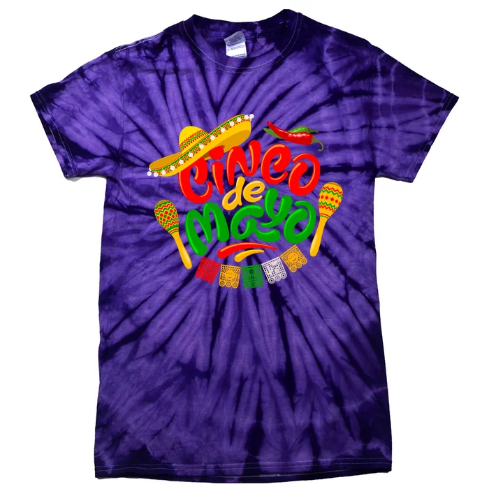 Cinco De Mayo Celebration Fiesta Tie-Dye T-Shirt