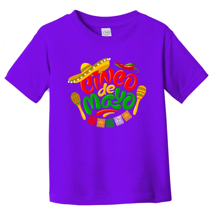 Cinco De Mayo Celebration Fiesta Toddler T-Shirt