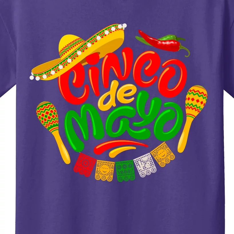 Cinco De Mayo Celebration Fiesta Kids T-Shirt