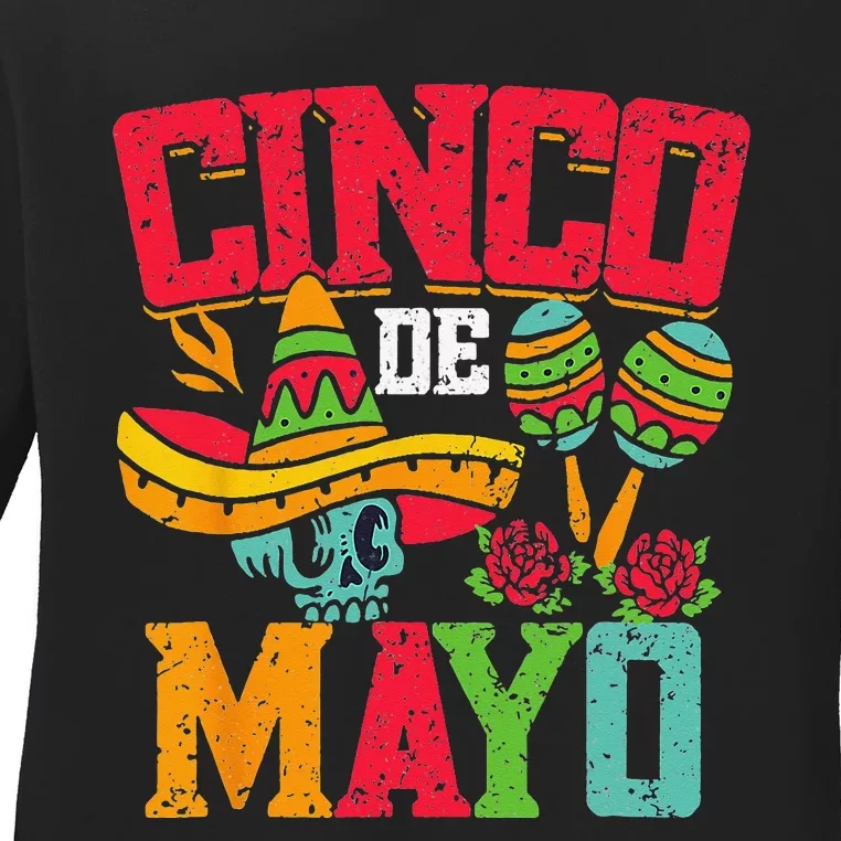 Cinco De Mayo Mexican Fiesta 5 De Mayo Ladies Long Sleeve Shirt