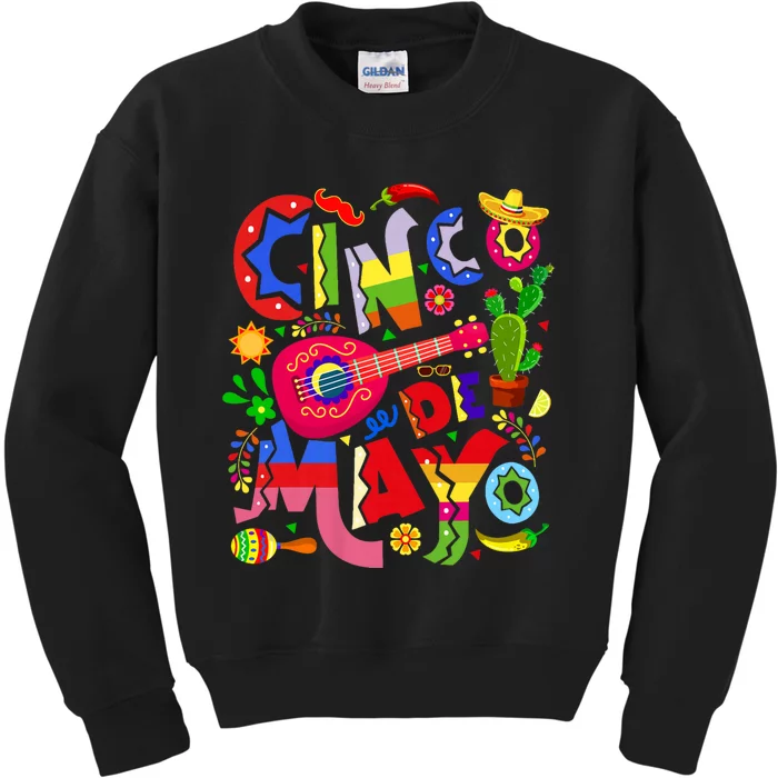 Cinco De Mayo Mexican Fiesta 5 De Mayo Kids Sweatshirt