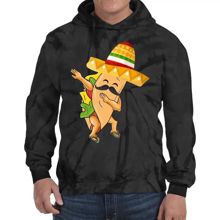 Cinco De Mayo Dabbing Taco Cinco De Mayo Tie Dye Hoodie