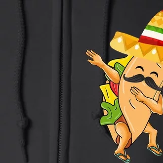 Cinco De Mayo Dabbing Taco Cinco De Mayo Full Zip Hoodie