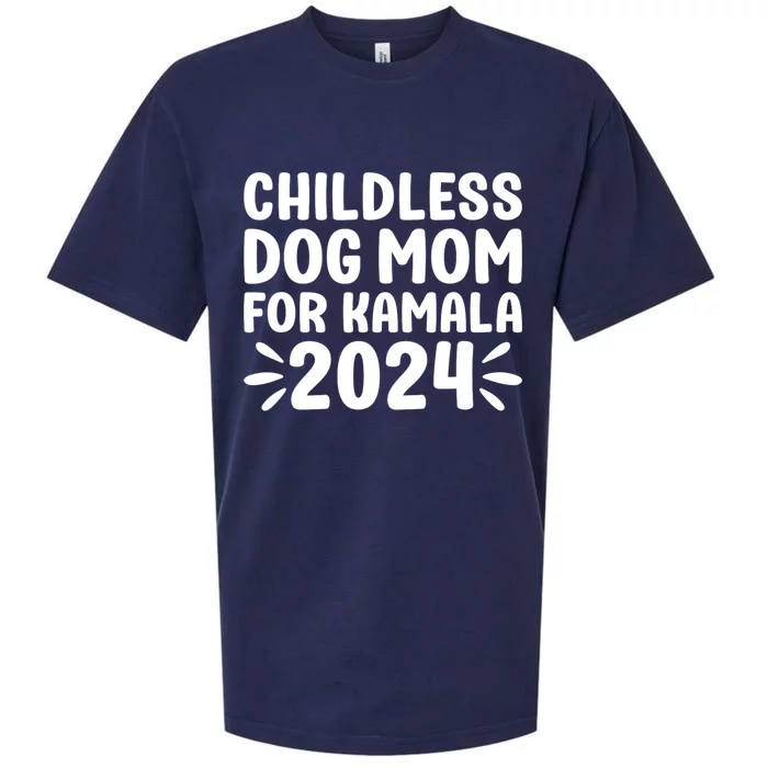 Childless Dog Mom For Kamala 2024 Sueded Cloud Jersey T-Shirt