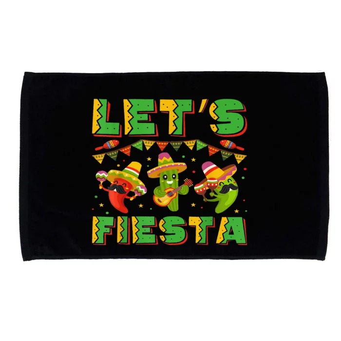 Cinco De Mayo Lets Fiesta Squad Microfiber Hand Towel