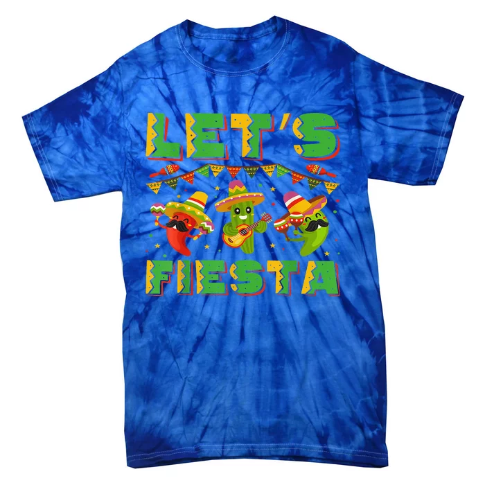 Cinco De Mayo Lets Fiesta Squad Tie-Dye T-Shirt