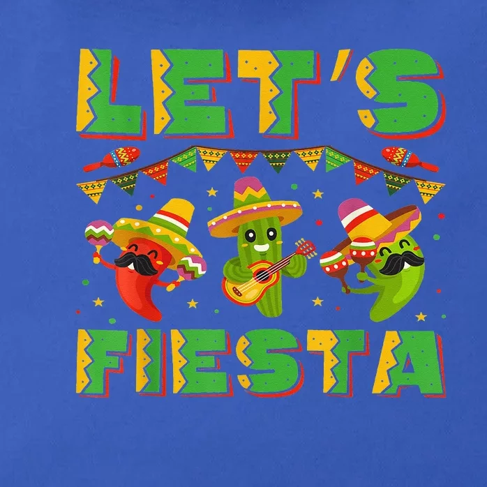 Cinco De Mayo Lets Fiesta Squad Zip Tote Bag