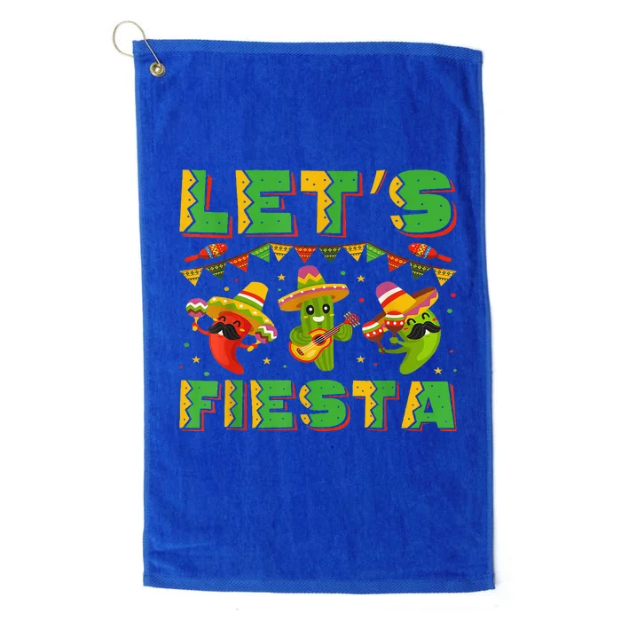 Cinco De Mayo Lets Fiesta Squad Platinum Collection Golf Towel