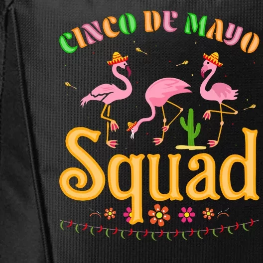 Cinco De Mayo Squad Flamingo City Backpack