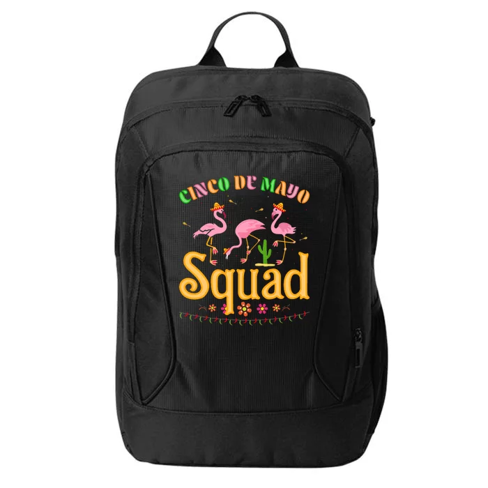 Cinco De Mayo Squad Flamingo City Backpack