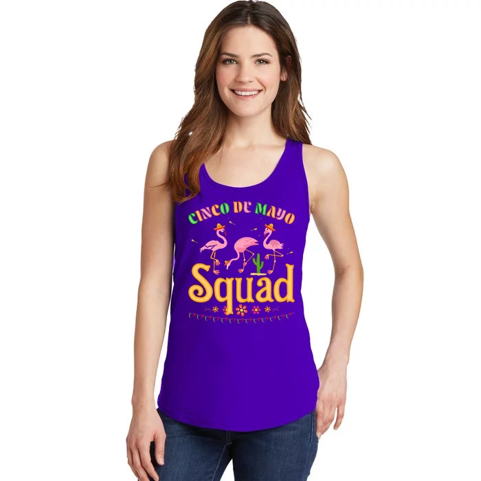 Cinco De Mayo Squad Flamingo Ladies Essential Tank