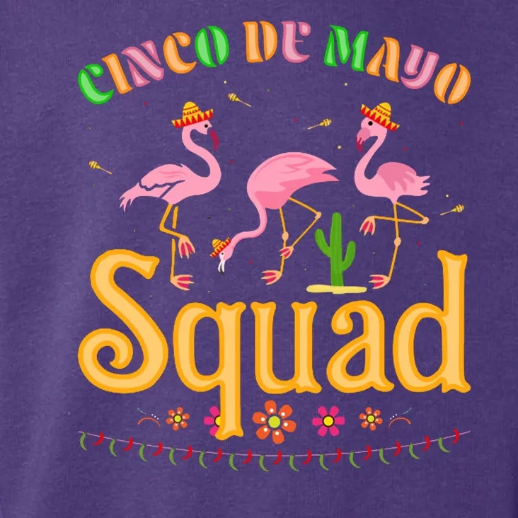 Cinco De Mayo Squad Flamingo Toddler Hoodie