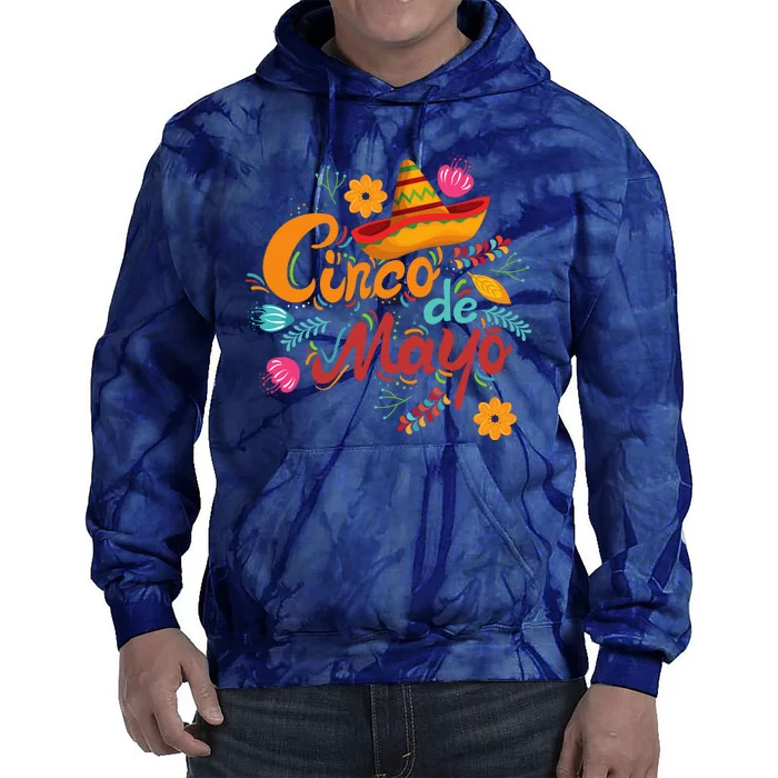 Cinco De Mayo Fiesta Celebration Tie Dye Hoodie